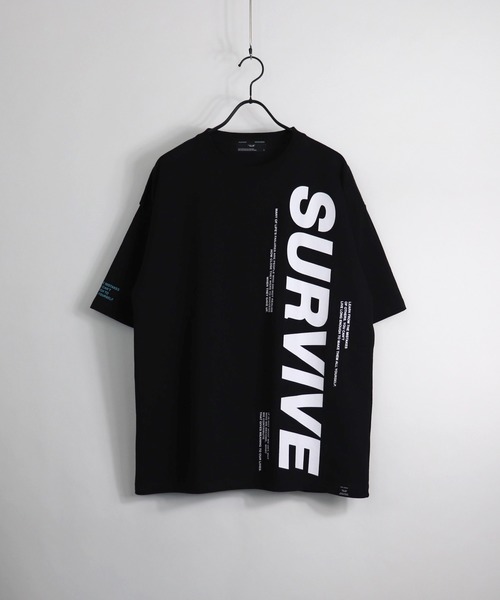 ILL'S（イルズ）の「ILL'S / イルズ vertical ロゴTシャツ（Tシャツ/カットソー・メンズ・ホワイト/ブラック/パープル・M/L）」の2枚目の写真