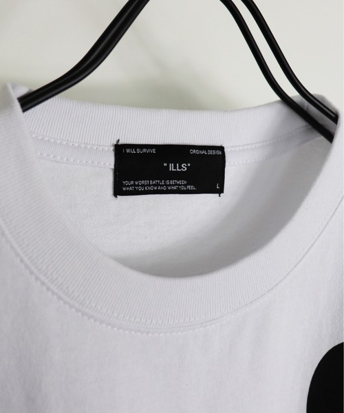 ILL'S（イルズ）の「ILL'S / イルズ vertical ロゴTシャツ（Tシャツ/カットソー・メンズ・ホワイト/ブラック/パープル・M/L）」の19枚目の写真