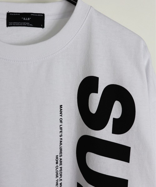 ILL'S（イルズ）の「ILL'S / イルズ vertical ロゴTシャツ（Tシャツ/カットソー・メンズ・ホワイト/ブラック/パープル・M/L）」の17枚目の写真