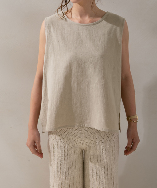 rectangle（レクタングル）の「バックリボンノースリトップス（その他トップス・レディース・ブラック/ベージュ/カーキ・FREE）」の12枚目の写真