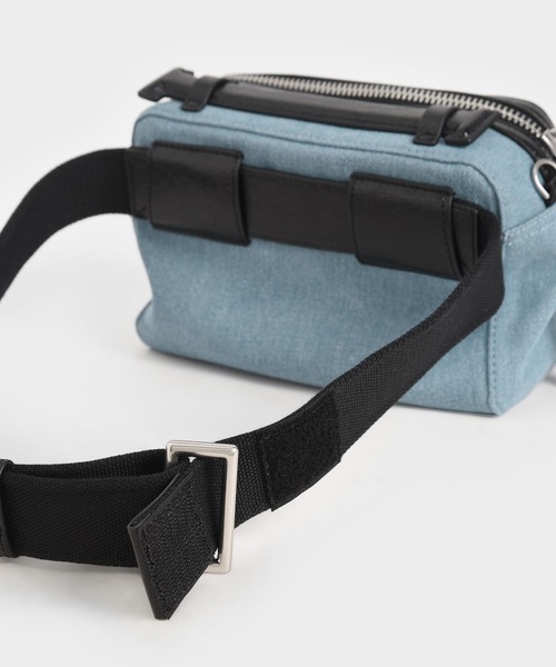 CHARLES & KEITH（チャールズ & キース）の「ダブルジップバッグ / Double Zip Bag（ショルダーバッグ・レディース・レッド系その他/ブラック/ホワイト/ブルー系その他3・S）」の15枚目の写真