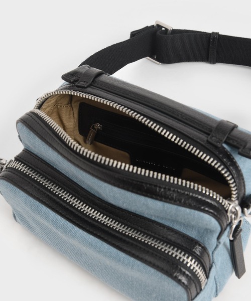 CHARLES & KEITH（チャールズ & キース）の「ダブルジップバッグ / Double Zip Bag（ショルダーバッグ・レディース・レッド系その他/ブラック/ホワイト/ブルー系その他3・S）」の16枚目の写真