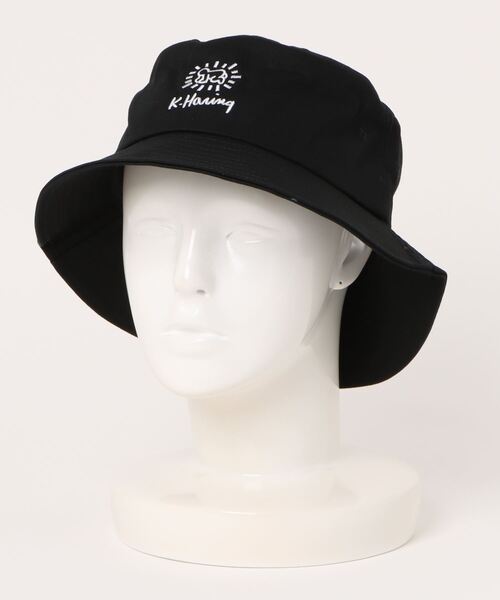   Keith Haring バケットハット OS 黒 Keith Haring キースヘリング Haring バケット ハットメンズ