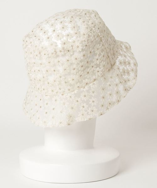 WEGO（ウィゴー）の「WEGO/レースバケットハット（ハット・レディース・ホワイト系その他/ホワイト/ブラック・FREE）」の10枚目の写真