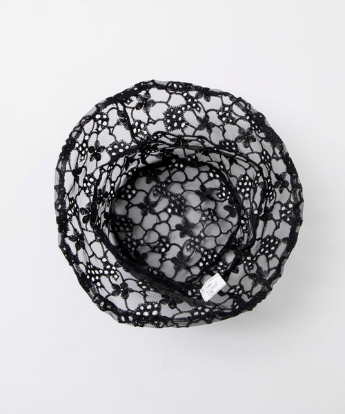 WEGO（ウィゴー）の「WEGO/レースバケットハット（ハット・レディース・ホワイト系その他/ホワイト/ブラック・FREE）」の18枚目の写真