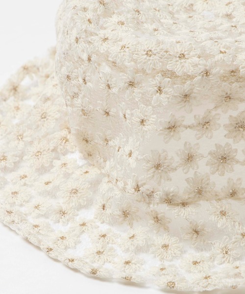 WEGO（ウィゴー）の「WEGO/レースバケットハット（ハット・レディース・ホワイト系その他/ホワイト/ブラック・FREE）」の16枚目の写真