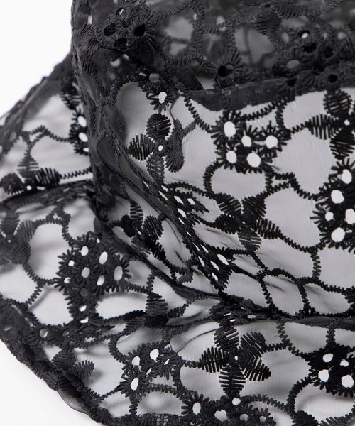 WEGO（ウィゴー）の「WEGO/レースバケットハット（ハット・レディース・ホワイト系その他/ホワイト/ブラック・FREE）」の15枚目の写真