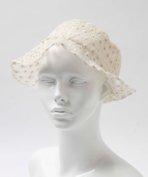 WEGO（ウィゴー）の「WEGO/レースバケットハット（ハット・レディース・ホワイト系その他/ホワイト/ブラック・FREE）」の13枚目の写真