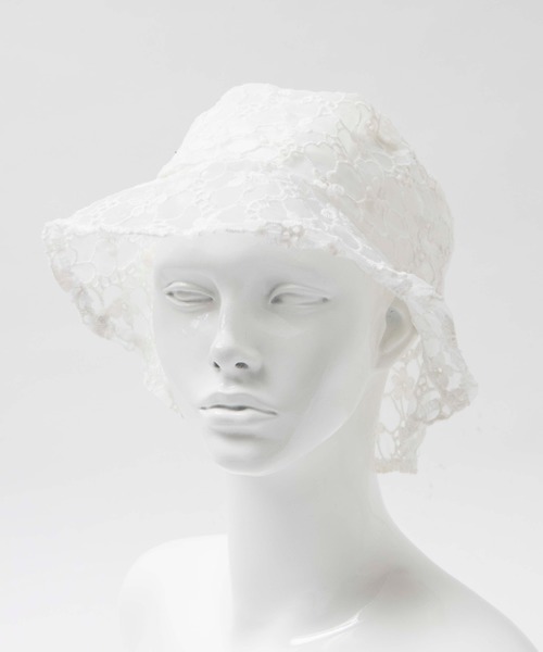 WEGO（ウィゴー）の「WEGO/レースバケットハット（ハット・レディース・ホワイト系その他/ホワイト/ブラック・FREE）」の14枚目の写真