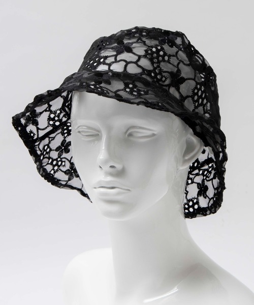 WEGO（ウィゴー）の「WEGO/レースバケットハット（ハット・レディース・ホワイト系その他/ホワイト/ブラック・FREE）」の12枚目の写真