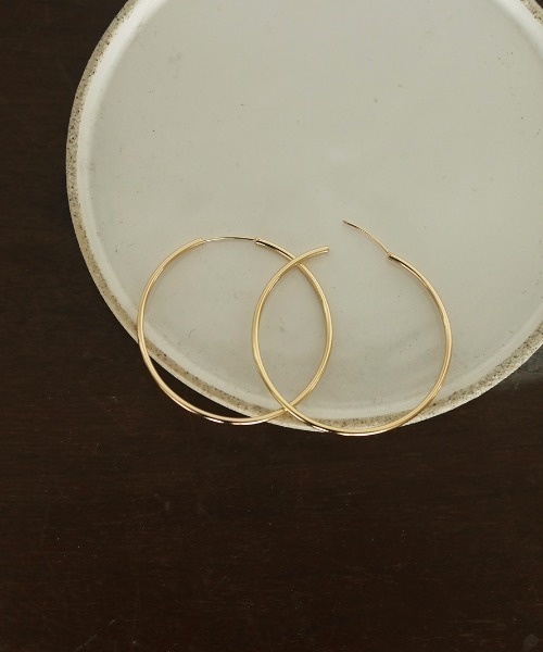 TODAYFUL（トゥデイフル）の「ティンフープピアス（ピアス（両耳用）・レディース・シルバー/ゴールド・FREE）」の5枚目の写真