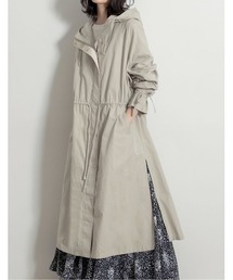 Re:EDIT | [2020A/W PRE ORDER][低身長向けSサイズ対応]袖ベルトロング丈ミリタリージャケット(ミリタリージャケット)
