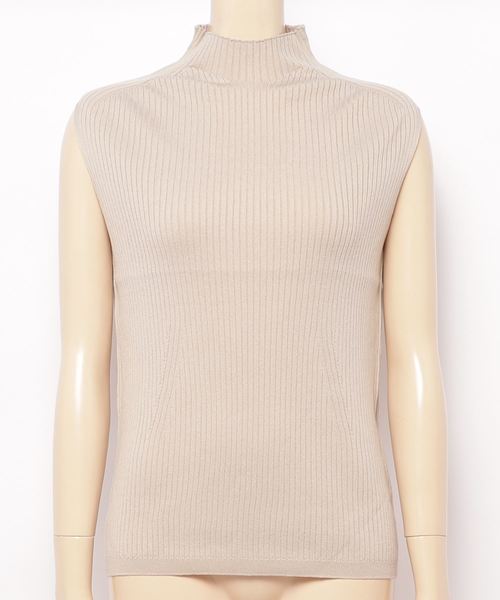 three dots(スリードッツ)の「Bemberg sweater mock neck tank(タンクトップ・レディース・ブラック/ブラウン系その他/グリーン系その他/グレー系その他・MEDIUM/SMALL)」の3枚目の写真