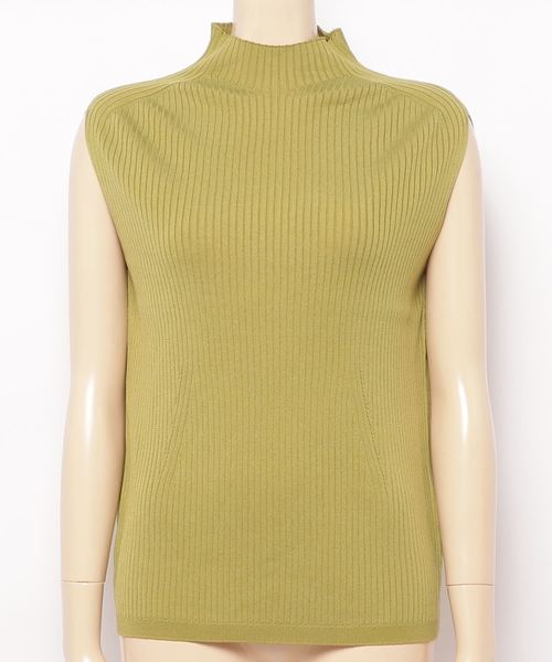 three dots(スリードッツ)の「Bemberg sweater mock neck tank(タンクトップ・レディース・ブラック/ブラウン系その他/グリーン系その他/グレー系その他・MEDIUM/SMALL)」の4枚目の写真