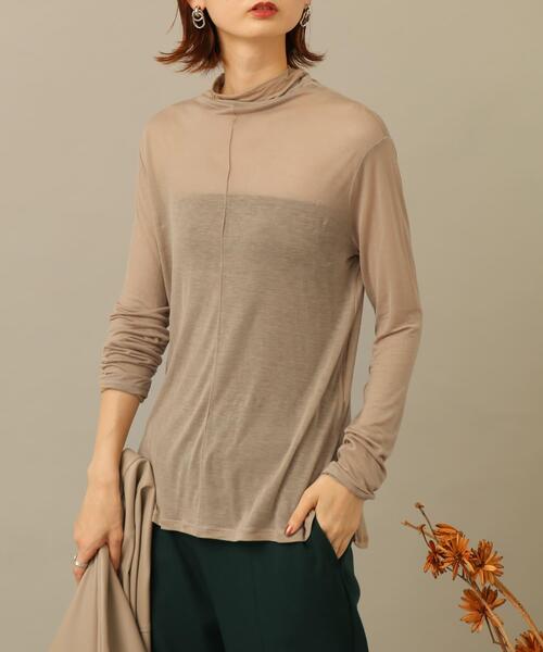 SENSE OF PLACE by URBAN RESEARCH（センスオブプレイスバイアーバンリサーチ）の「ハイネックシアートップ（Tシャツ/カットソー・レディース・ライトブルー/ブラック/モカ/ライトベージュ・FREE）」の3枚目の写真