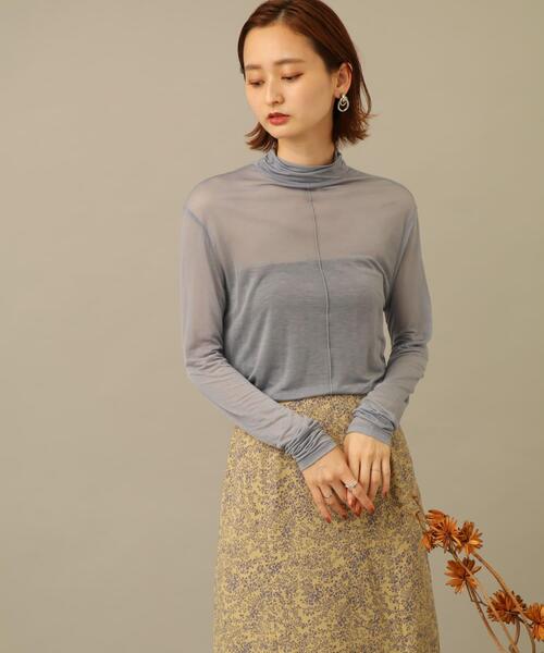 SENSE OF PLACE by URBAN RESEARCH（センスオブプレイスバイアーバンリサーチ）の「ハイネックシアートップ（Tシャツ/カットソー・レディース・ライトブルー/ブラック/モカ/ライトベージュ・FREE）」の9枚目の写真