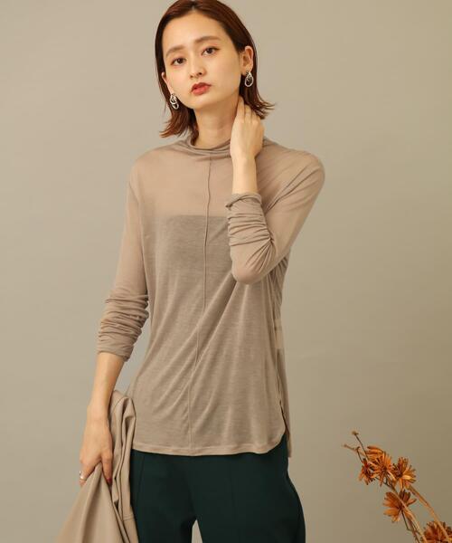 SENSE OF PLACE by URBAN RESEARCH（センスオブプレイスバイアーバンリサーチ）の「ハイネックシアートップ（Tシャツ/カットソー・レディース・ライトブルー/ブラック/モカ/ライトベージュ・FREE）」の14枚目の写真