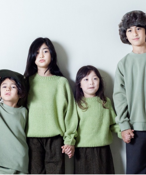 ＆yam（アンドヤム）の「カラーニット（ニット/セーター・キッズ・パープル/オレンジ/グリーン・100cm/110cm/120cm/140cm/130cm/150cm/160cm）」の11枚目の写真