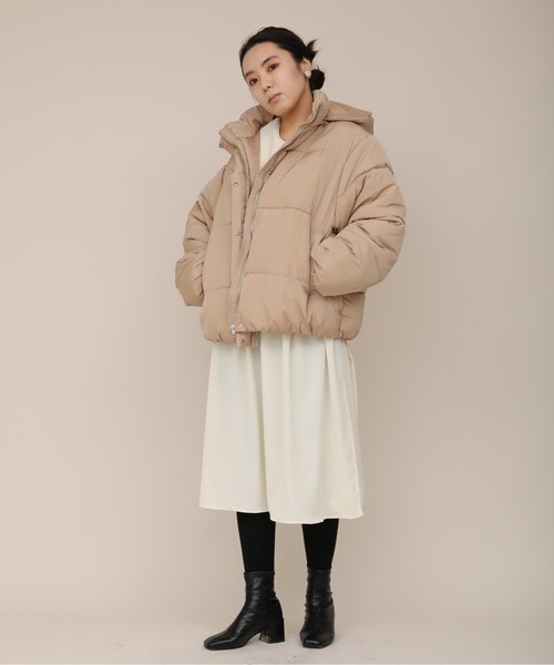 sakishimatokyo（サキシマトーキョー）の「【ZOZO限定】サキシマamp[フードツキナカワタジャケット]（ブルゾン・レディース・ブラック/ベージュ・FREE）」の12枚目の写真