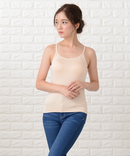 Lace Ladies(レースレディース)の「カップ付きキャミソール ブラトップ(キャミソール・レディース・ブラック/グレー/ベージュ/ホワイト・M/L/XL/S/XXL)」の13枚目の写真