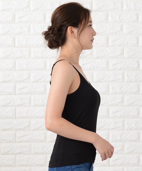 Lace Ladies(レースレディース)の「カップ付きキャミソール ブラトップ(キャミソール・レディース・ブラック/グレー/ベージュ/ホワイト・M/L/XL/S/XXL)」の16枚目の写真