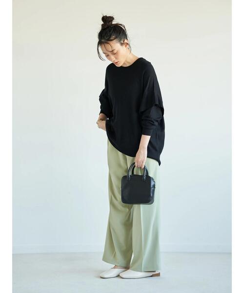 AMERICAN HOLIC（アメリカンホリック）の「ショルダーフリルニットプルオーバー ＊（ニット/セーター・レディース・ブラック/ブルー/ライトベージュ・FREE）」の15枚目の写真