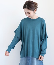 AMERICAN HOLIC | ショルダーフリルニットプルオーバー ＊(ニット/セーター)