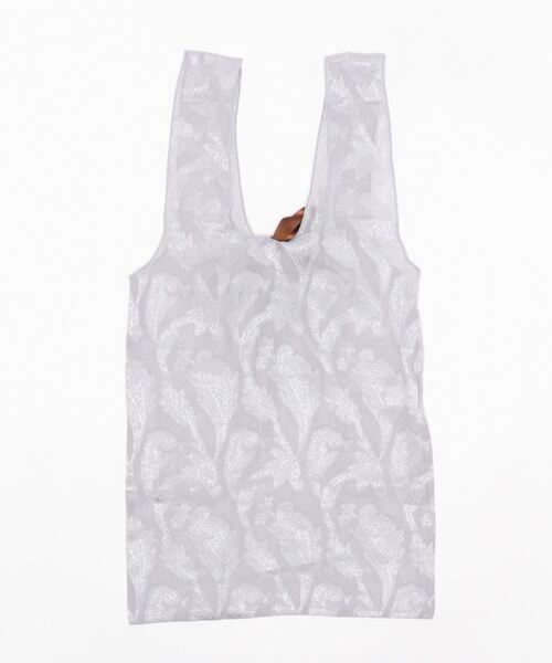 tocco closet(トッコ クローゼット)の「【ZOZO限定】りぼん付きペイズリーシアーシフォンバック(エコバッグ/サブバッグ・レディース・グレー系その他/ベージュ系その他・FREE)」の12枚目の写真