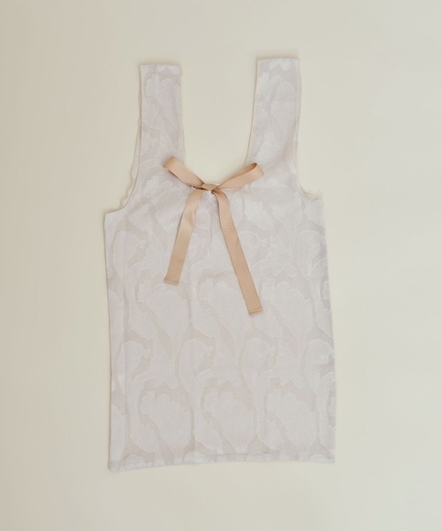 tocco closet(トッコ クローゼット)の「【ZOZO限定】りぼん付きペイズリーシアーシフォンバック(エコバッグ/サブバッグ・レディース・グレー系その他/ベージュ系その他・FREE)」の9枚目の写真