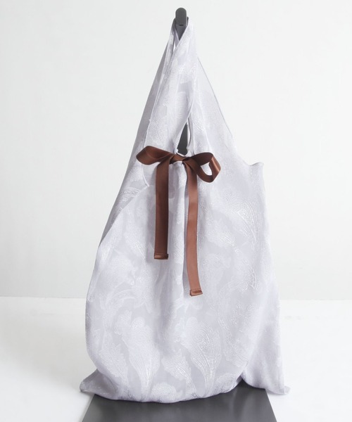 tocco closet(トッコ クローゼット)の「【ZOZO限定】りぼん付きペイズリーシアーシフォンバック(エコバッグ/サブバッグ・レディース・グレー系その他/ベージュ系その他・FREE)」の7枚目の写真