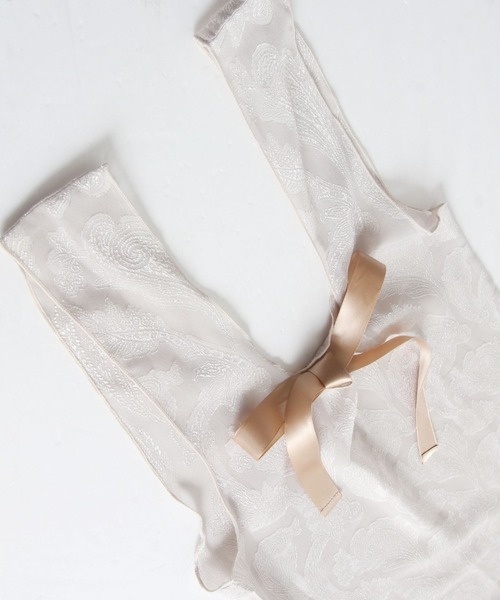 tocco closet(トッコ クローゼット)の「【ZOZO限定】りぼん付きペイズリーシアーシフォンバック(エコバッグ/サブバッグ・レディース・グレー系その他/ベージュ系その他・FREE)」の15枚目の写真