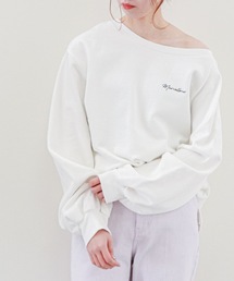 アシメ裏毛プルオーバー