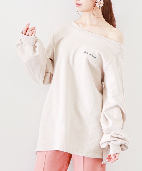 archives(アルシーヴ)の「アシメ裏毛プルオーバー(Tシャツ/カットソー・レディース・ブルー/オフホワイト/ベージュ・MEDIUM)」の17枚目の写真