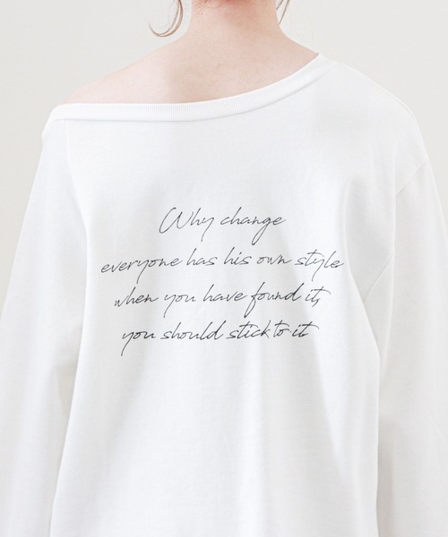 archives(アルシーヴ)の「アシメ裏毛プルオーバー(Tシャツ/カットソー・レディース・ブルー/オフホワイト/ベージュ・MEDIUM)」の5枚目の写真
