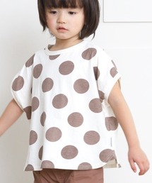 MAKE YOUR DAY | ドットラウンドTシャツ■80～140cm(Tシャツ/カットソー)