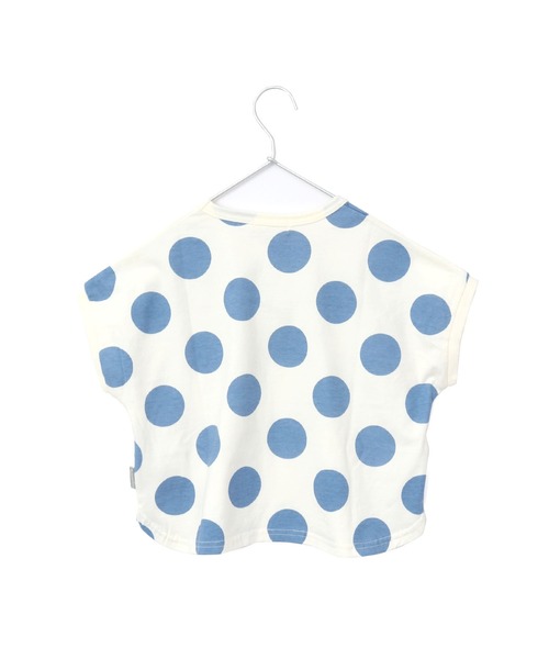 MAKE YOUR DAY（メイクユアデイ）の「ドットラウンドTシャツ■80～140cm（Tシャツ/カットソー・キッズ・ブラウン/ブルー/ピンク/イエロー・130/140/90/80/100/120/110）」の20枚目の写真