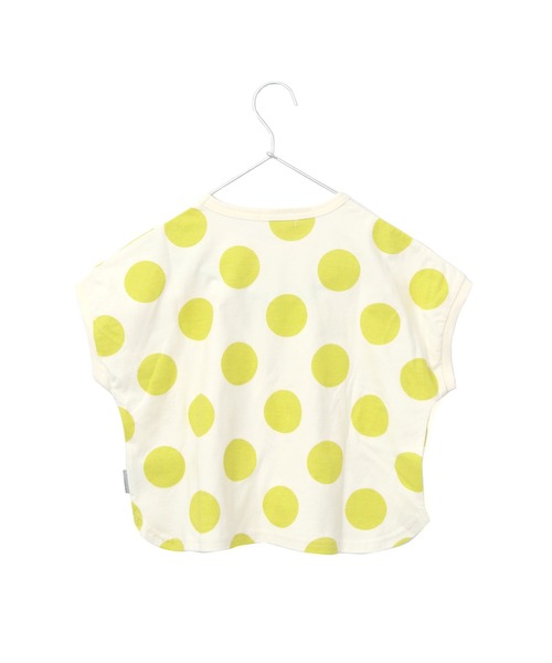 MAKE YOUR DAY（メイクユアデイ）の「ドットラウンドTシャツ■80～140cm（Tシャツ/カットソー・キッズ・ブラウン/ブルー/ピンク/イエロー・130/140/90/80/100/120/110）」の18枚目の写真