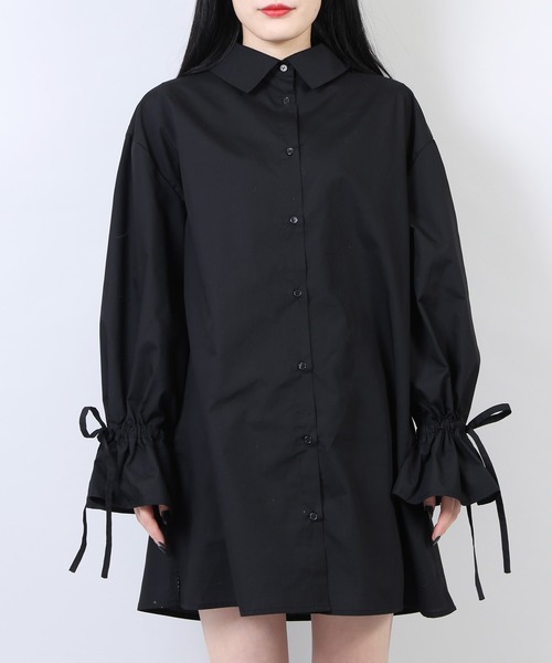 WC（ダブル シー）の「WC/2WAYリボン長袖シャツ（シャツ/ブラウス・レディース・ホワイト/ブラック・FREE）」の8枚目の写真