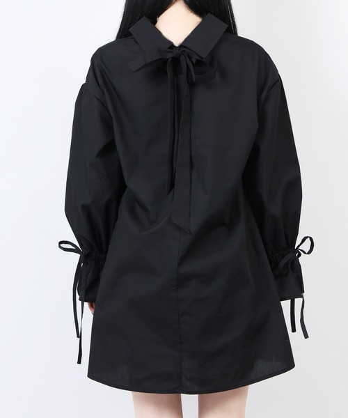 WC（ダブル シー）の「WC/2WAYリボン長袖シャツ（シャツ/ブラウス・レディース・ホワイト/ブラック・FREE）」の9枚目の写真