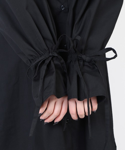 WC（ダブル シー）の「WC/2WAYリボン長袖シャツ（シャツ/ブラウス・レディース・ホワイト/ブラック・FREE）」の3枚目の写真