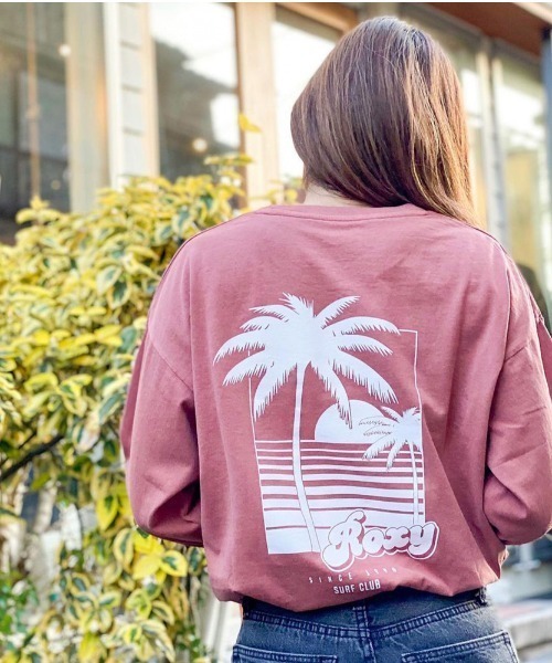 ROXY（ロキシー）の「SURF CLUB L/S/ロキシーバックプリント長袖ロンT（Tシャツ/カットソー・レディース・レッド/アクア/ホワイト/ピンク系その他・SMALL/MEDIUM/LARGE）」の10枚目の写真