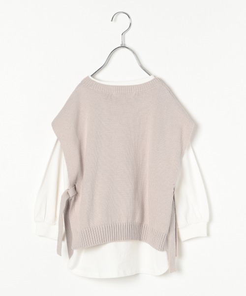 GLOBAL WORK(グローバルワーク)の「【キッズ】ニットベストSETチュニック/930511(ニット/セーター・キッズ・ミント/ベージュ・120cm/150cm/140cm/130cm/100cm/110cm/160cm)」の12枚目の写真