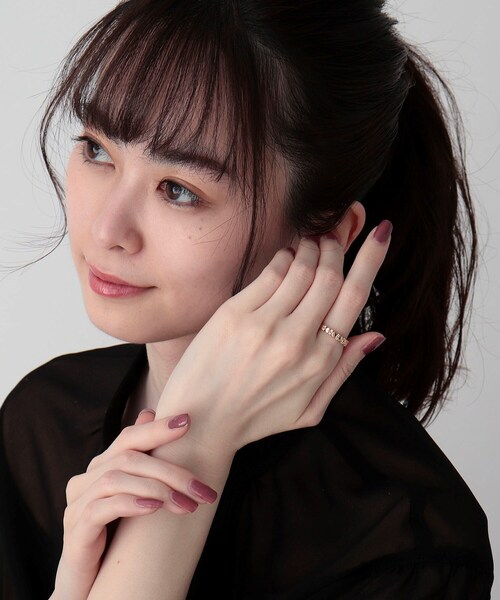 COCOSHNIK（ココシュニック）の「K10ダイヤモンド オーバル連続リング（リング・レディース・アイボリー系・10号/12号/14号）」の13枚目の写真