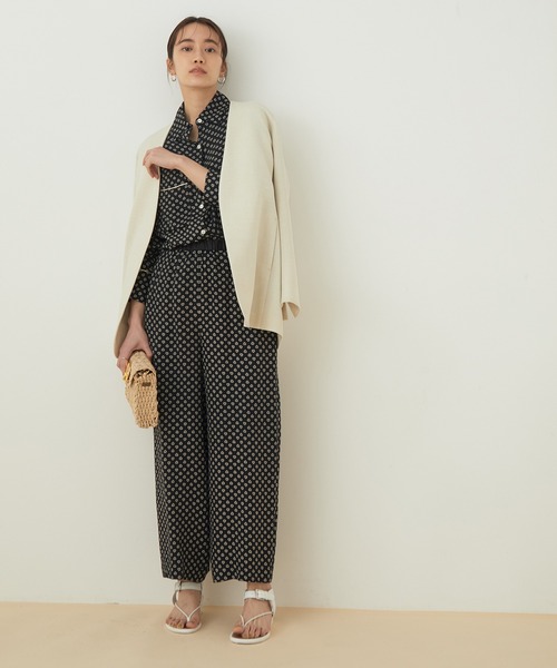 ADAM ET ROPE'（アダムエロペ）の「【セットアップ対応】ハートプリントシャツ（シャツ/ブラウス・レディース・ブラック・FREE）」の13枚目の写真