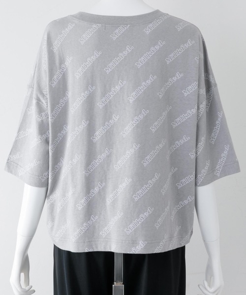MILKFED.(ミルクフェド)の「ALLOVER LOGO TOP(Tシャツ/カットソー・レディース・ホワイト/ライトグレー/ブラック/ベージュ/レッド・ONE SIZE)」の13枚目の写真
