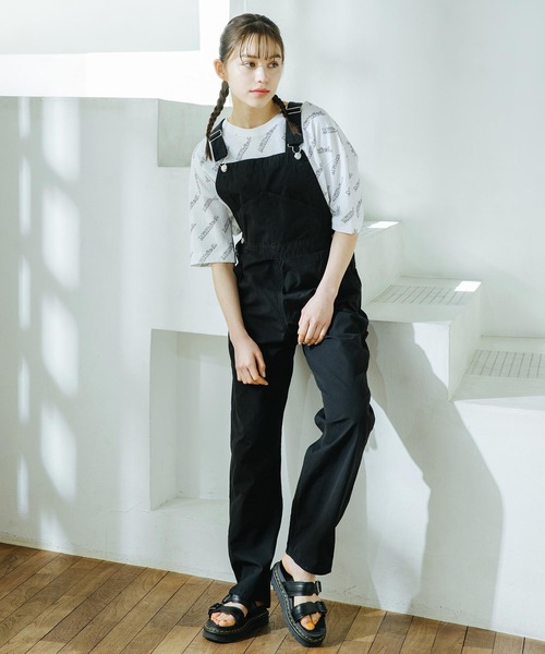 MILKFED.(ミルクフェド)の「ALLOVER LOGO TOP(Tシャツ/カットソー・レディース・ホワイト/ライトグレー/ブラック/ベージュ/レッド・ONE SIZE)」の9枚目の写真