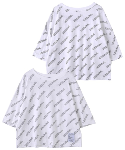 MILKFED.(ミルクフェド)の「ALLOVER LOGO TOP(Tシャツ/カットソー・レディース・ホワイト/ライトグレー/ブラック/ベージュ/レッド・ONE SIZE)」の20枚目の写真