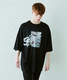 Lui's | フェイスハンド スーパービッグシルエットTシャツ(Tシャツ/カットソー)