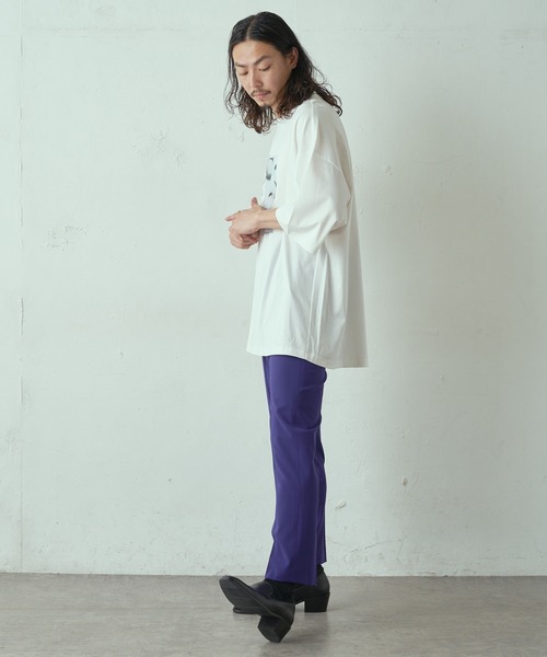 Lui's（ルイス）の「フェイスハンド スーパービッグシルエットTシャツ（Tシャツ/カットソー・メンズ・ホワイト/ブラック/グレー・FREE）」の19枚目の写真