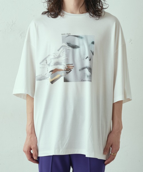 Lui's（ルイス）の「フェイスハンド スーパービッグシルエットTシャツ（Tシャツ/カットソー・メンズ・ホワイト/ブラック/グレー・FREE）」の11枚目の写真